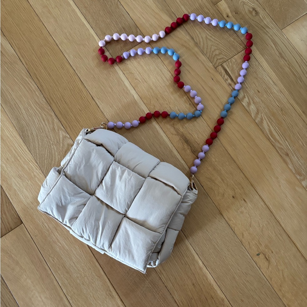 Stylish Cream Quilted Women's Bag